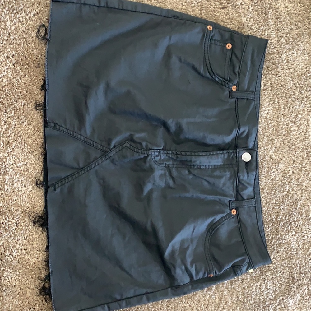 Topshop raw hem mini skirt - Picture 2 of 7